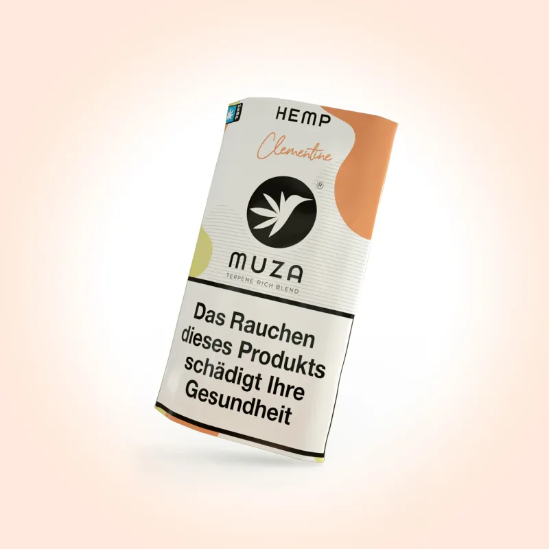 MUZA Hemp Clementine Tabakersatz auf Basis von Nutzhanf