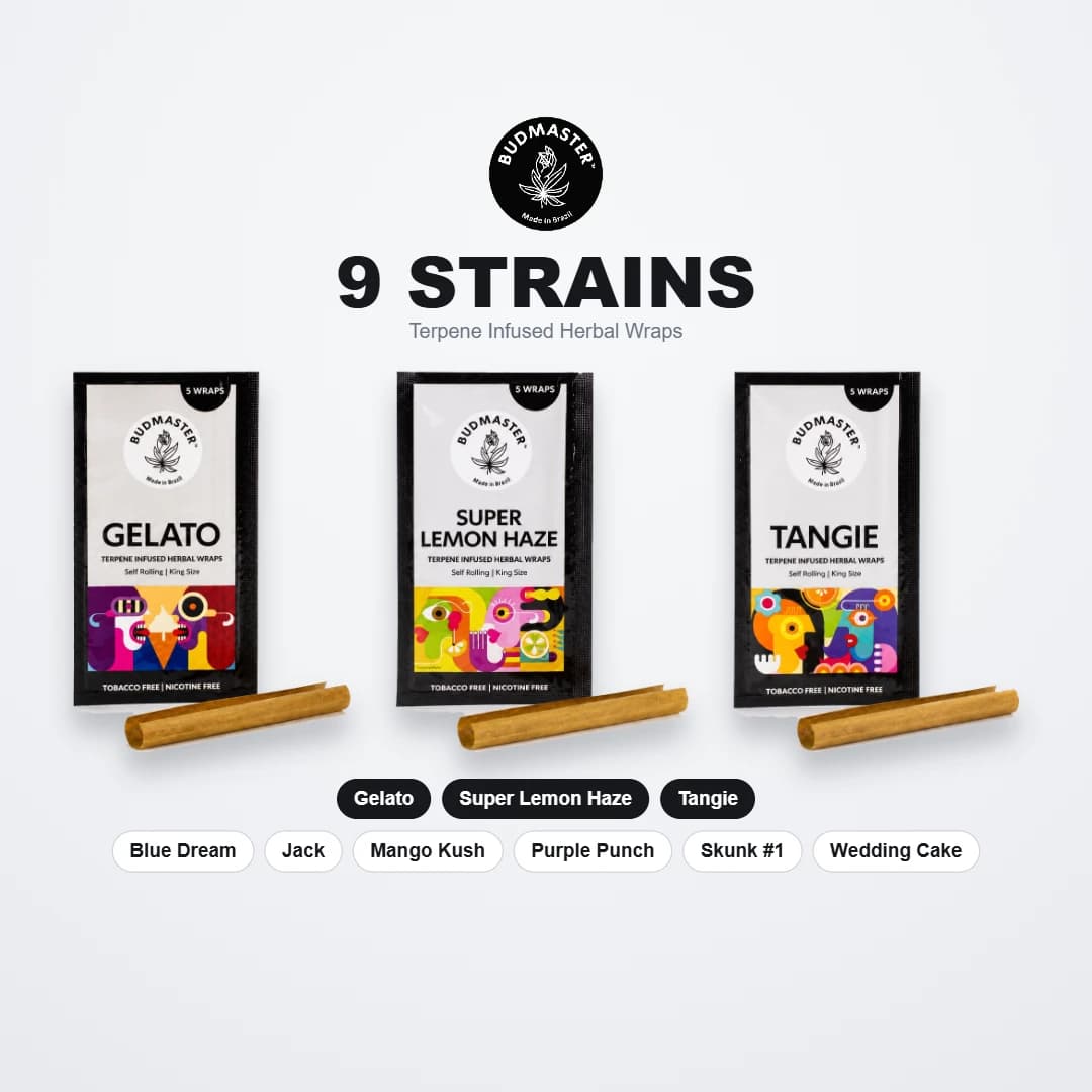 Budmaster Komplett-Set mit allen neun Strain-Aroma-Sorten