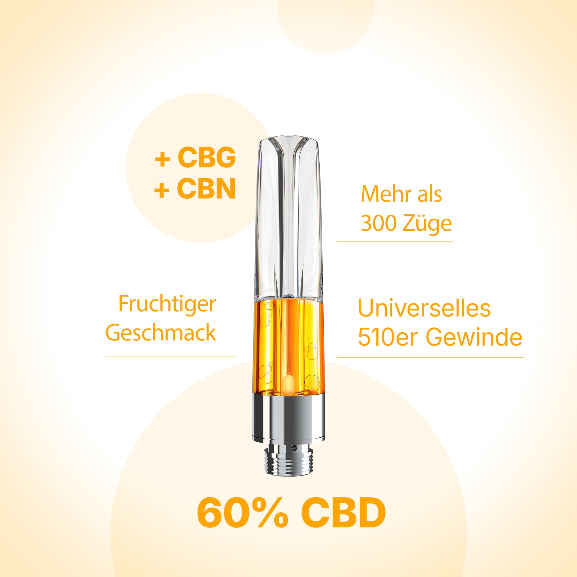 CBD Vape-Kartusche 'BOOST' (Tropical), 60% CBD