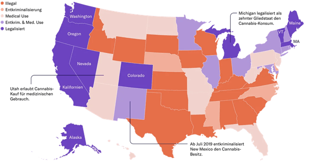Cannabis Legalisierung USA Image