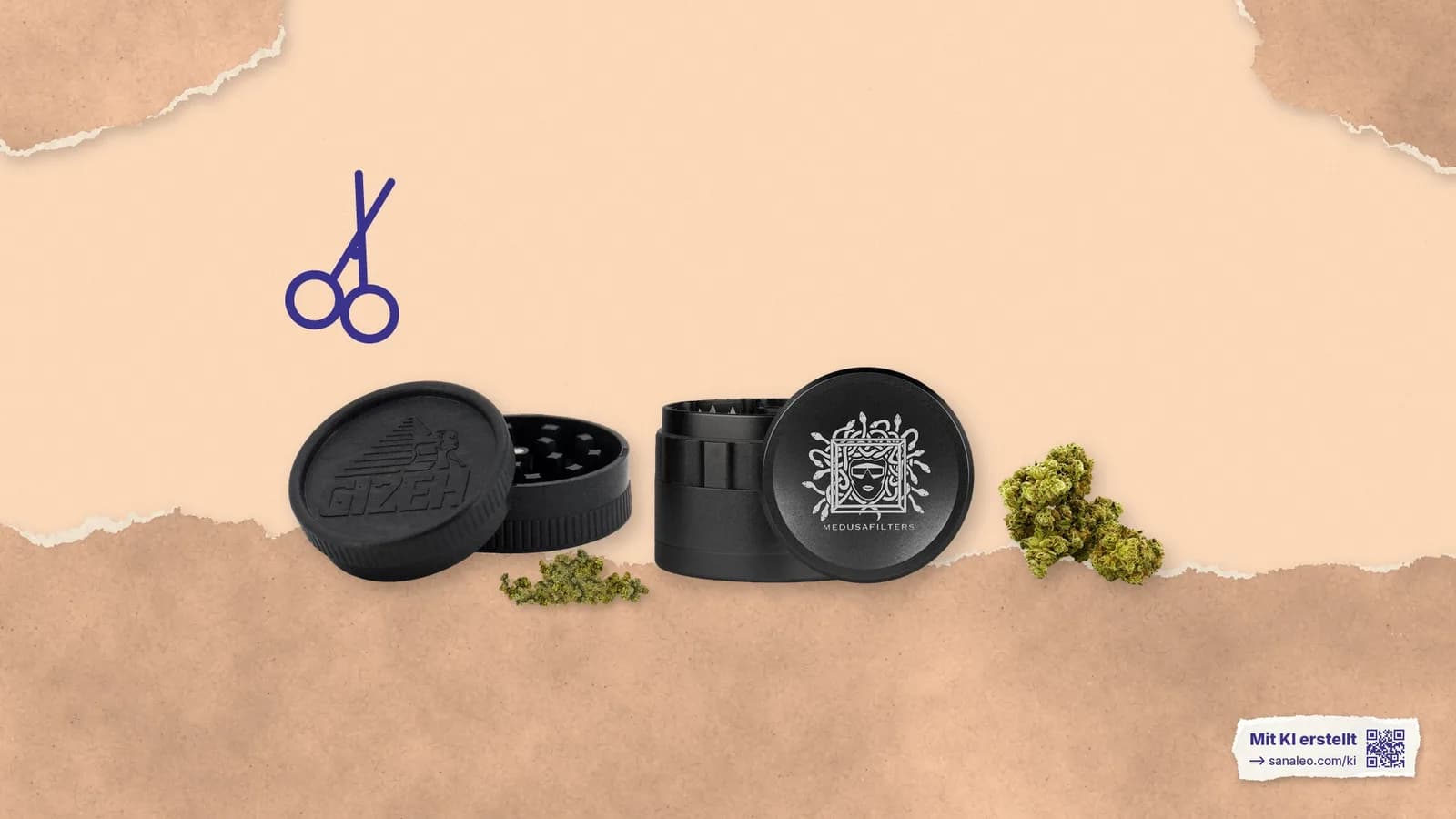 CBD-Blüten zerkleinern: Grinder, Schere oder Hand?